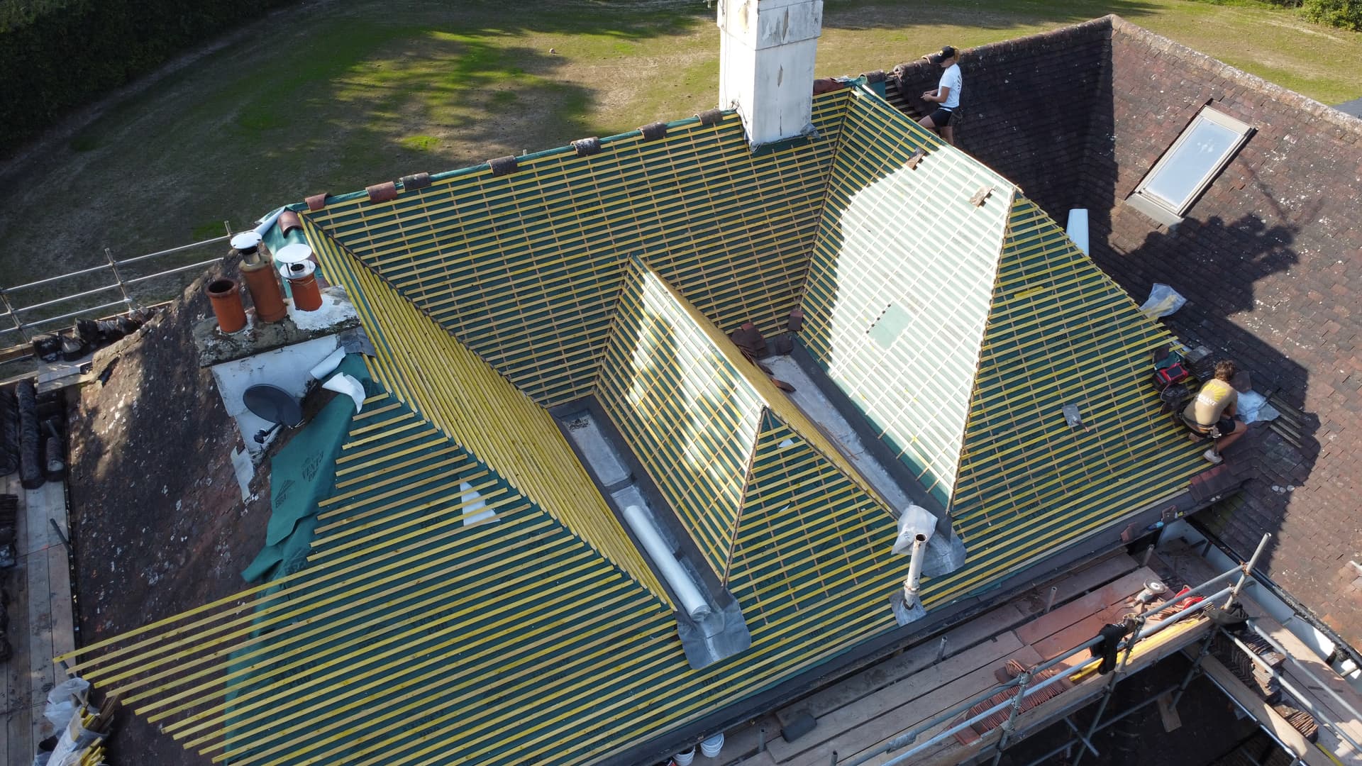 High quality pitched roof construction